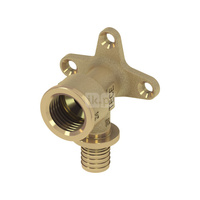 Kolano naścienne 90' TECE flex, mosiądz, 20 mm x 1/2'' (zz x GW)