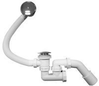 Syfon wannowy z korkiem klik-klak chrom- AKCES