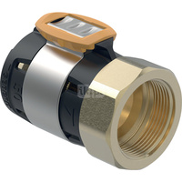 Złączka przejściowa GEBERIT FlowFit, brąz krzemowy bezołowiowy, 2'' x 63 mm (GW x łącznik zaprasowywany)