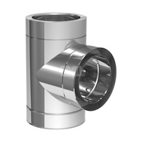 Trójnik 90' JEREMIAS 205-DWETN11 80 x 80 x 80 do odprowadzania spalin