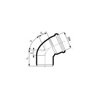 Kolano 15' MAGNAPLAST KG 2000 KGB, PP-md (zielony), DN 315 (wz x ww), do kanalizacji