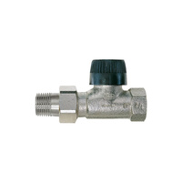 Zawór termostatyczny, prosty, z wkładką BB, 1/2", długi korpus