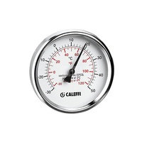 Termometr do instalacji chłodniczych. Przyłącze środkowe, tylne 1/2", tylne 100 mm, -30-50  st. C