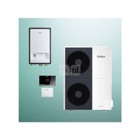 Pakiet Systemowy OZE - Pompa ciepła powietrzna powietrze-woda monoblok VAILLANT VWL 125/6A aroTHERM plus 12.2 kW 400 V + Moduł naścienny MEH 97/6 + Regulator sensoCOMFORT VRC 720