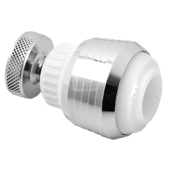 Regulator strumienia z przegubem do baterii kuchennych, 2F,  biały-chrom