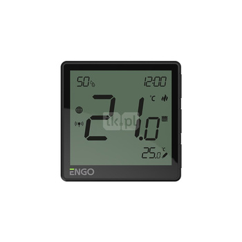 Regulator temperatury ENGO CONTROLS EONE-230B bezprzewodowy Zigbee z wyświetlaczem, montaż podtynkowy