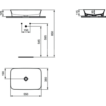IPALYSS UM. 55X38 B/O B/P CZARNY MAT