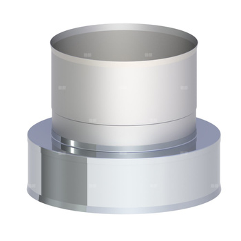 Zakończenie wylotu rury dwuściennej z podłączeniem nasady obrotowej fi 150mm (1,0)