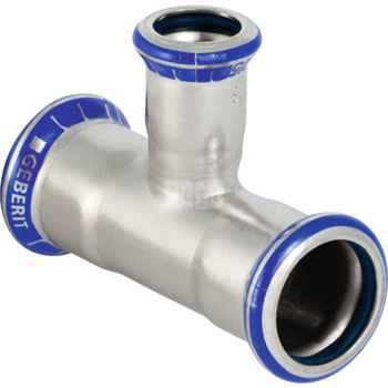 Trójnik GEBERIT Mapress Edelstahl FKM redukcja 90' stal nierdzewna 35 mm x 18 mm x 35 mm MZ