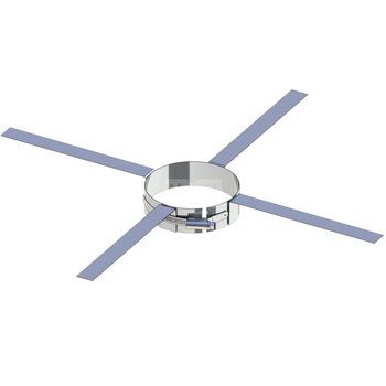Obejma mocująca dachowa JEREMIAS FU40 stal nierdzewna fi 300 mm
