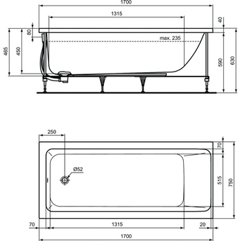CONNECT AIR WANNA 170X75 Z PANELAMI