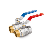 Kurek kulowy do wody powietrza glikolu (W/Z rączka) ART. 122 EFAR 6/60 DN 1"Nieb.