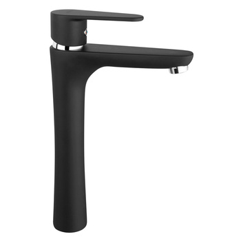 Bateria umywalkowa stojąca nablatowa FERRO ALGEO, czarny