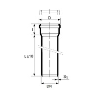 Rura z kielichem HTEM 160/3000
