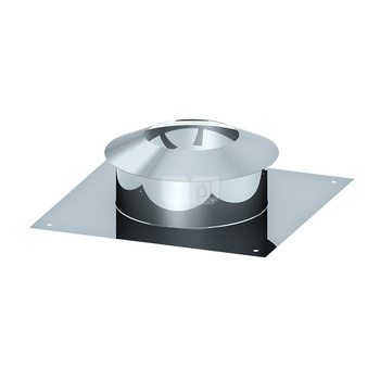 Osłona wylotu przewodu kominowego JEREMIAS 360-TWIN63 stal nierdzewna 130/180 mm