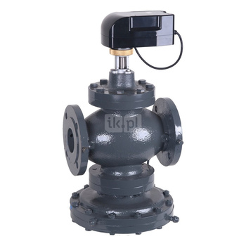 Zawór Kombi-QM, DN250, 40…400kPa, 30000…300000l/h, z siłownikiem 24V (sygnał: 0-10V, ON/OFF, 3-pkt)