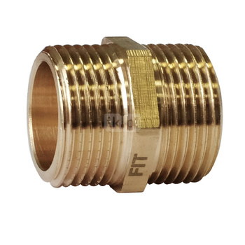 Nypel FITTING STRONG mosiądz 3/4'' x 3/4'' (GZ)