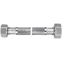 Wąż przyłączeniowy elastyczny FERRO z oplotem (stal), GW x GW, 3/4'' x 3/4'', długość 40 mm